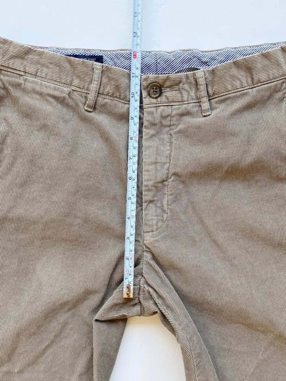 J.Crew Mens Brown Classic Fit Corduroy Pants 33x32